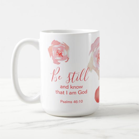 Seien Sie noch und wissen Sie, Scripting Personali Kaffeetasse (Links)