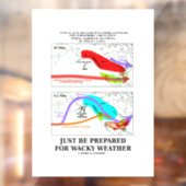 Seien Sie nur vorbereitet auf Wacky Weather El Nin Fensteraufkleber (Blatt 2)