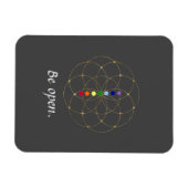 Seien Sie offen Chakra & Samen des Lebens Magnet (Horizontal)