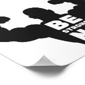 Seien Sie ohne Entschuldigung stark | Bodybuilder Poster (Ecke)