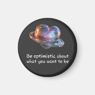 Seien Sie optimistisch, was Sie sein wollen Magnet
