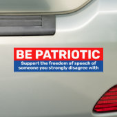 Seien Sie patriotische Unterstützung für freie Mei Autoaufkleber (Auf Auto)