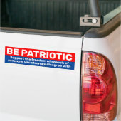 Seien Sie patriotische Unterstützung für freie Mei Autoaufkleber (Auf Lkw)