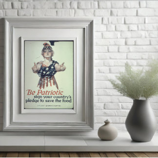 Seien Sie Patriotisches Glossarenplakat Poster