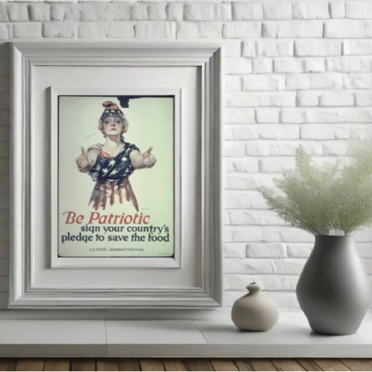 Seien Sie Patriotisches Glossarenplakat Poster