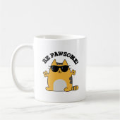 Seien Sie pawsome Funny Phantastisch Cat Pub Kaffeetasse (Links)