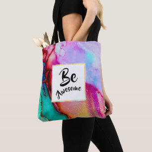 Seien Sie Phantastisch, rosa und türkisfarben, Abs Tasche