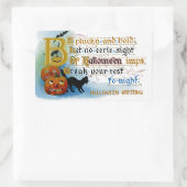 Seien Sie plucky und kühl zu Halloween Rechteckiger Aufkleber (Tasche)