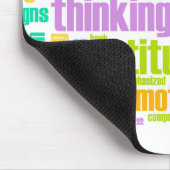 Seien Sie positiv! Bleibe Sie positiv! Mousepad (Ecke)