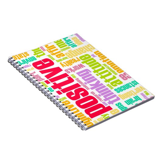 Seien Sie positiv! Bleibe Sie positiv! Notizblock (Rechte Seite)