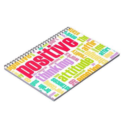 Seien Sie positiv! Bleibe Sie positiv! Notizblock (Linke Seite)