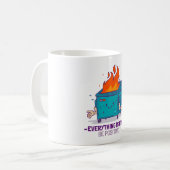 Seien Sie positiv inspirierend Kaffeetasse (Vorderseite Links)