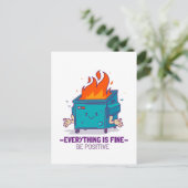 Seien Sie positiv inspirierend Postkarte (Stehend Vorderseite)