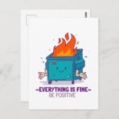 Seien Sie positiv inspirierend Postkarte (Vorne/Hinten)