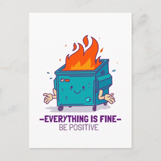 Seien Sie positiv inspirierend Postkarte (Vorderseite)