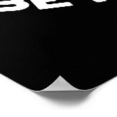 Seien Sie positiv lustig Physik Atom Pun Dark BG Poster (Ecke)