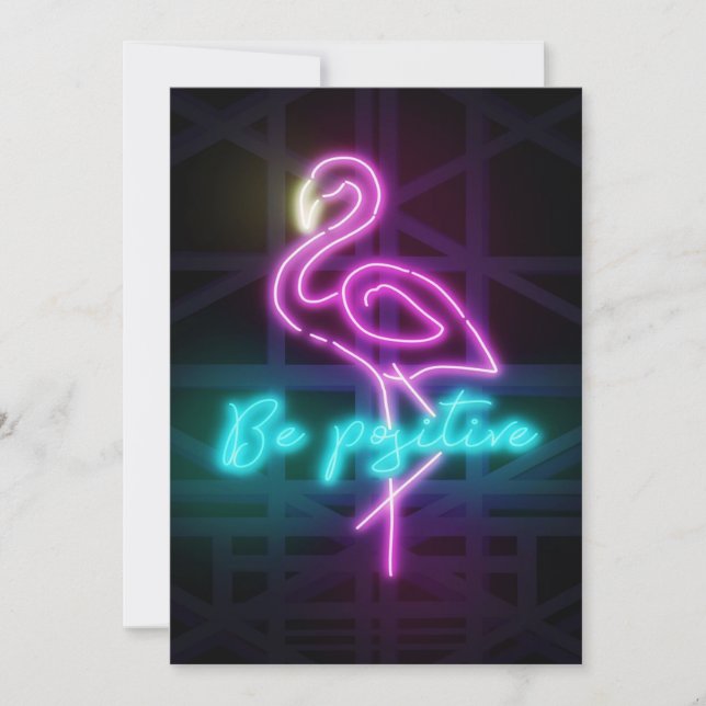 Seien Sie positiv Neon Art (Vorderseite)