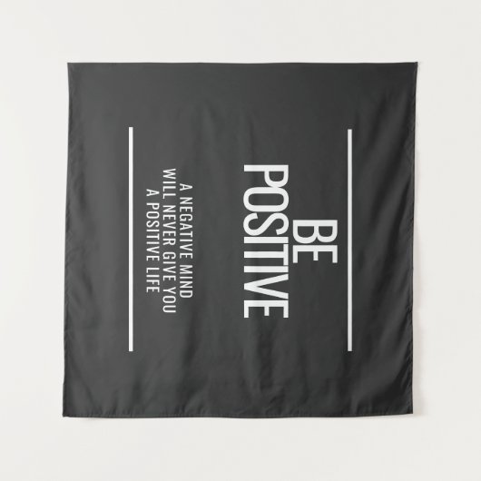 Seien Sie positiver Wandteppich (Vorderseite (Horizontal))