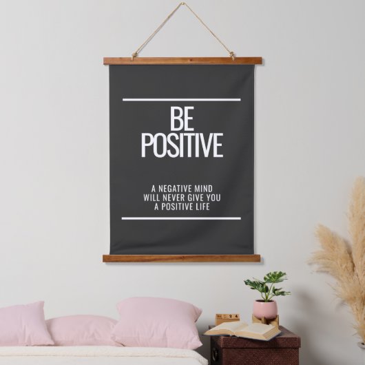 Seien Sie positiver Wandteppich (Schlafzimmer)