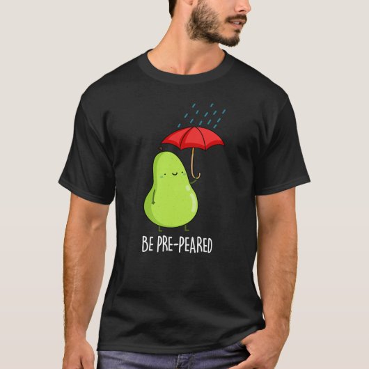 Seien Sie präpezifische, sonnige Birne in Regen pu T-Shirt (Vorderseite)