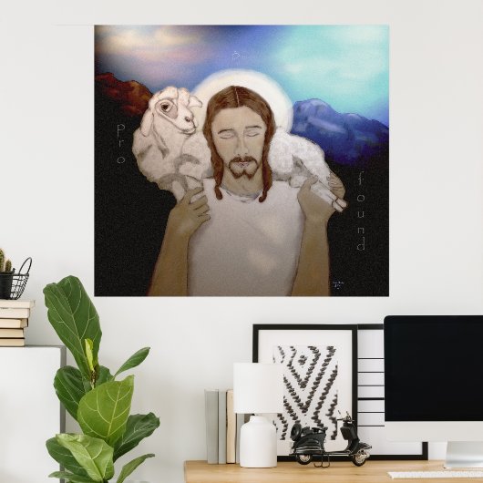 Seien Sie Pro gefunden (die gute Hirte) Poster (Heimbüro)