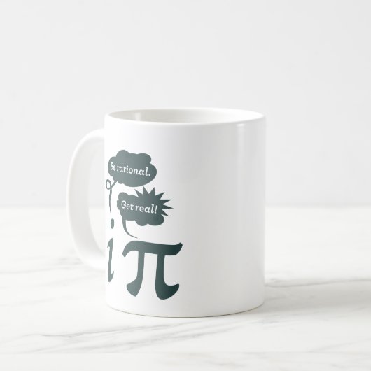 seien Sie rational! erhalten Sie wirklich! Kaffeetasse (Vorderseite Links)