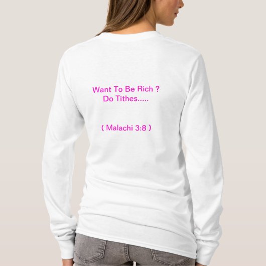seien Sie reiche t T-Shirt (Rückseite)