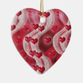 "Seien Sie rote Herzdekoration meines Keramik Ornament (Rechts)