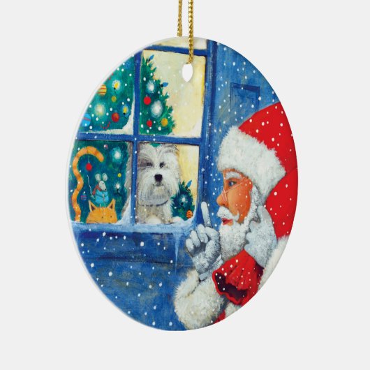 Seien Sie Ruhe als Maus Keramik Ornament (Rechts)