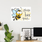 Seien Sie ruhig Poster (Heimbüro)