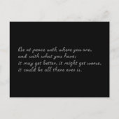 Seien Sie ruhig Postkarte (Vorderseite)