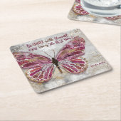 Seien Sie ruhig Rechteckiger Pappuntersetzer (angewinkelt)