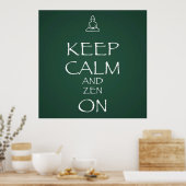 Seien Sie ruhig und genießen Sie die Liebe eines g Poster (Küche)