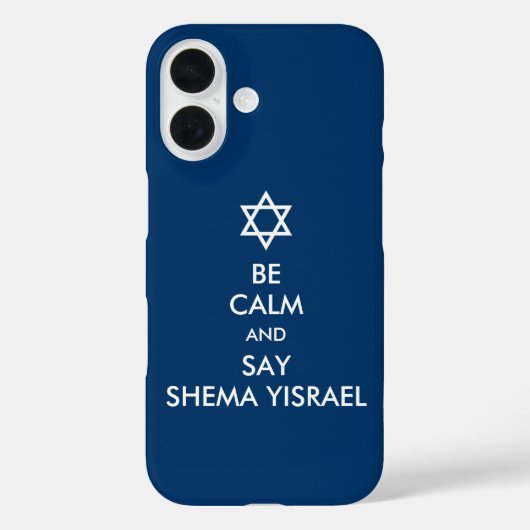 Seien Sie ruhig und sagen Sie Shema Yisrael Case-Mate iPhone Hülle (Rückseite)