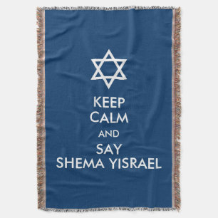 Seien Sie ruhig und sagen Sie Shema Yisrael Decke
