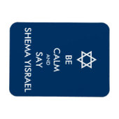 Seien Sie ruhig und sagen Sie Shema Yisrael Magnet (Horizontal)