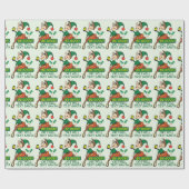 Seien Sie sagt Weihnachtself-Muster gut Geschenkpapier (Flach)