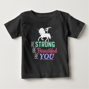 Seien Sie schön - Gymnastik Einhorn Baby T-shirt
