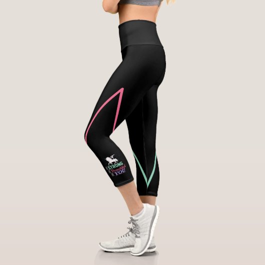 Seien Sie schön - Gymnastik Einhorn Capri Leggings (Links)