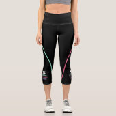 Seien Sie schön - Gymnastik Einhorn Capri Leggings (Vorderseite)