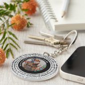 Seien Sie schön, Sie selbst ein Foto nach Maß Schlüsselanhänger (Vorderseite rechts)