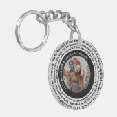 Seien Sie schön, Sie selbst ein Foto nach Maß Schlüsselanhänger (Vorderseite links)