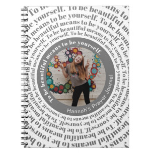 Seien Sie schön, wenn Sie Foto Gebet-Journal Notizblock