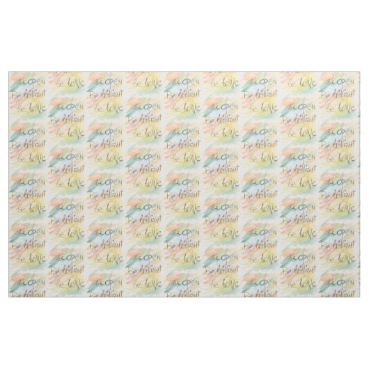 "Seien Sie * seien Sie glänzend * ist tapferes" Stoff (Fat Quarter (45,7 x 55,9 cm))