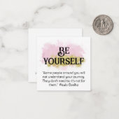 *~* SEIEN SIE SELBST AP62 Coelho flache Note Card Mitteilungskarte (Vorderseite/Rückseite Beispiel)