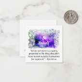 *~* SEIEN SIE SELBST AP62 Epictetus Flat Note Card Mitteilungskarte (Vorderseite/Rückseite Beispiel)