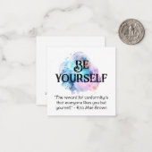 *~* SEIEN SIE SELBST AP62 WatercolorSelf Flat Note Mitteilungskarte (Vorderseite/Rückseite Beispiel)