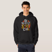 Seien Sie selbst Bleibe Cooler Motivierend Grunge  Hoodie (Vorne ganz)