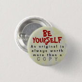 SEIEN SIE SELBST - Button Truism #435 (Vorne & Hinten)
