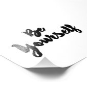 Seien Sie selbst Fotodruck (Ecke)